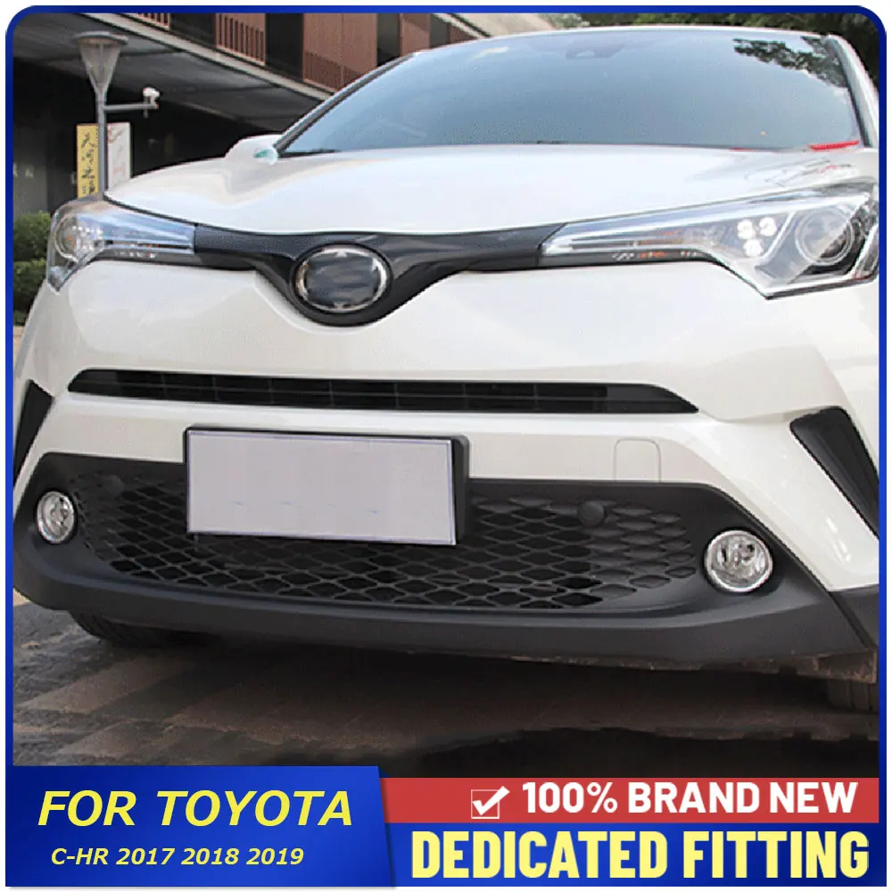 

Auto Accessories Head Light Front Foglight Circle Cover Frame For Toyota C-HR CHR 2017 2018 2019
