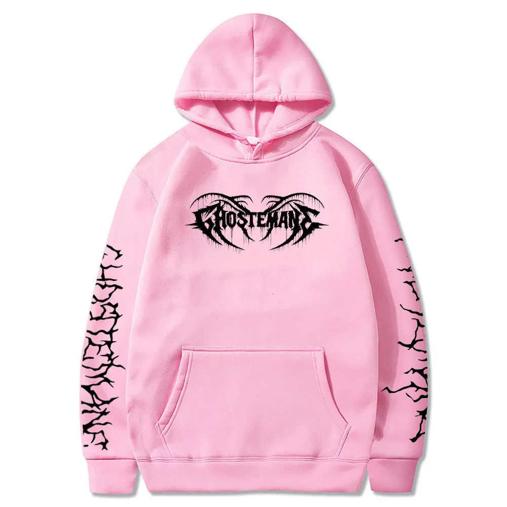 Ghostemane Hoodies Mercury Retrograde Image Printed Men Women's Hooded Sweatshirt Punk Vintage Black Long Sleeve Hoodie