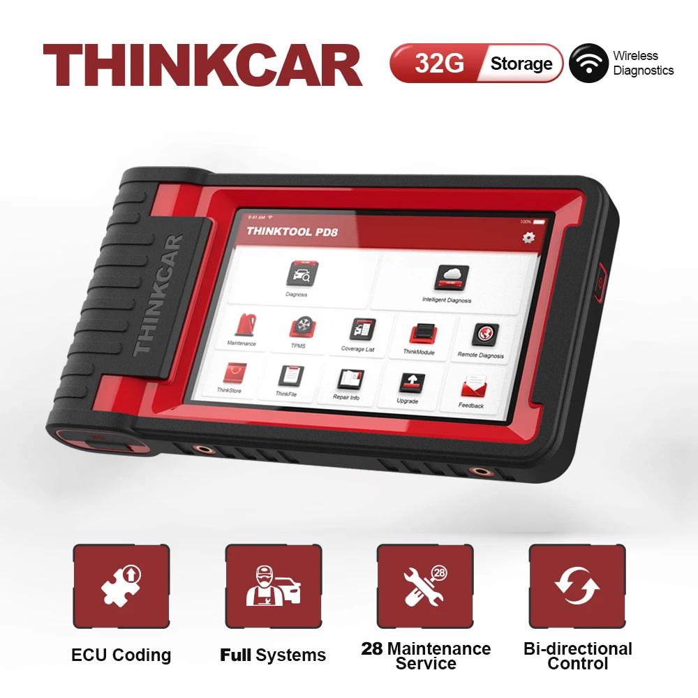

Кодирование ЭБУ THINKTOOL PD8, активный тест TPMS, полная система, инструменты для диагностики, сканер, считыватель кодов, Автомобильный сканер, про...