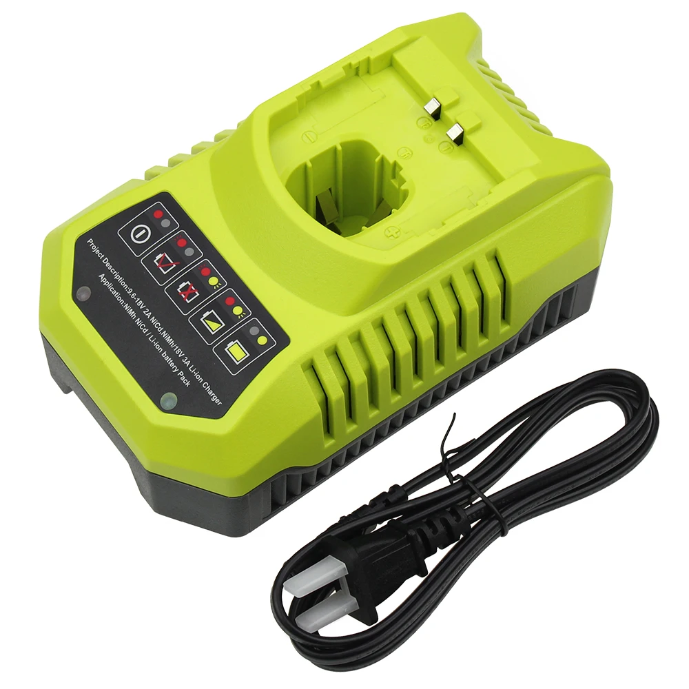 Для Ryobi P117 Замена Батарея Зарядное устройство 12V-18V ионно-литиевая NI-CD