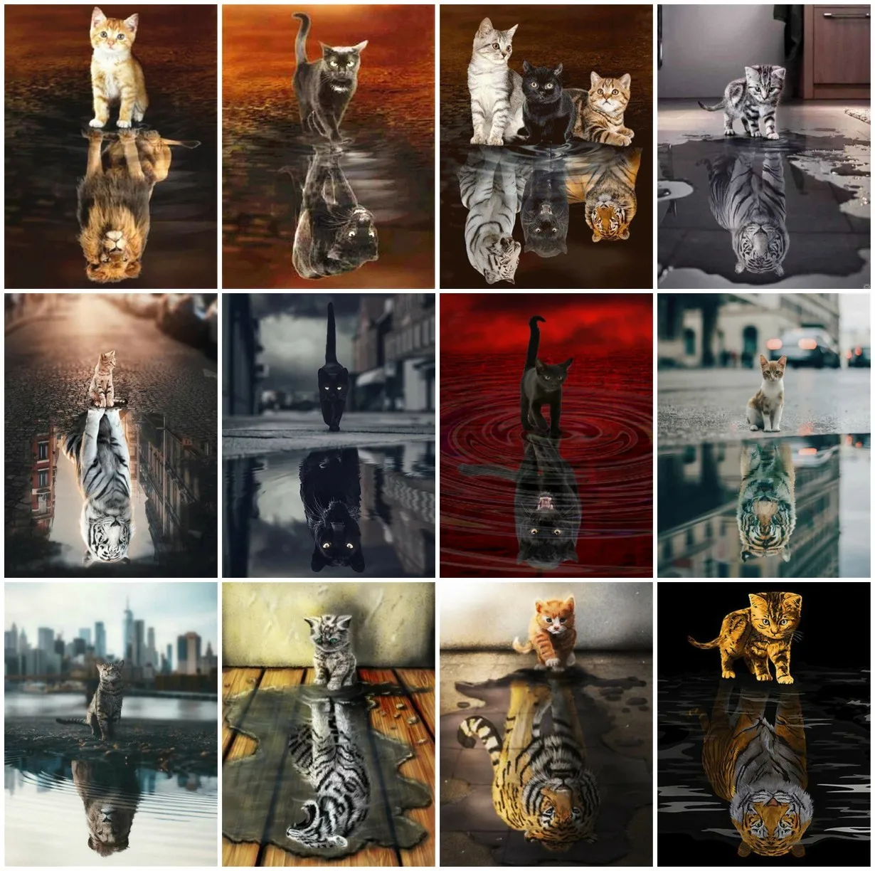 

AZQSD Алмазная картина 5d черная кошка ремесла подарок картина Стразы Алмазная вышивка Продажа животное домашний декор