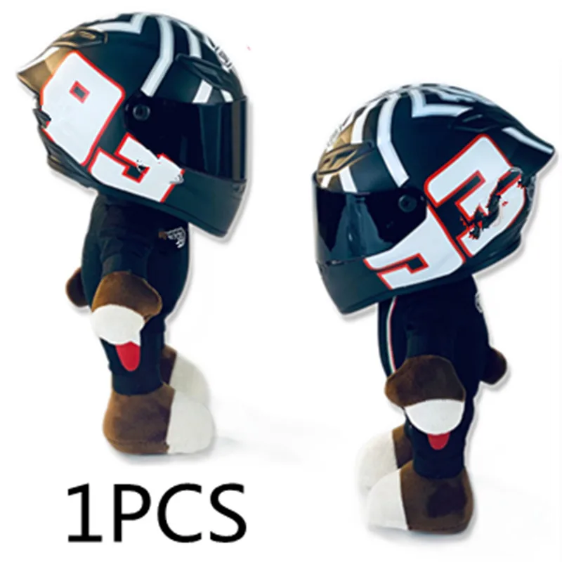 28 см крутой медведь ношение шлем аксессуары для мотоциклов милый плюшевая мягкая