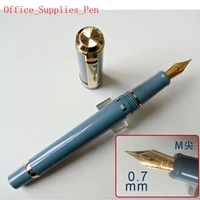2019 model st penpps 698 piston teal fountain pen ink pen m nib0 7mm stationery office school supplies writing gift