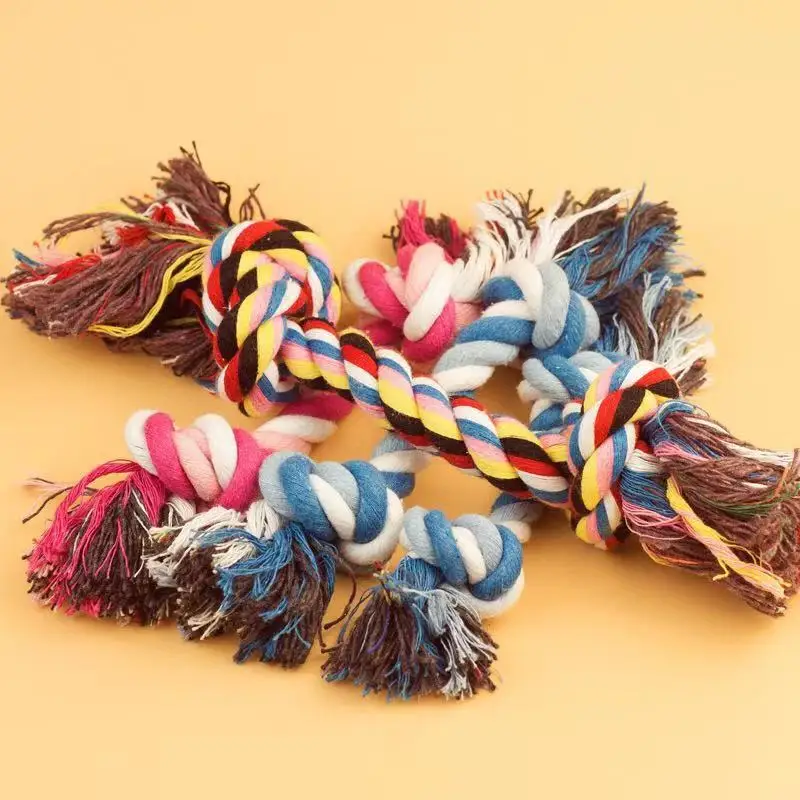Pet dog toys cotton knots ropes small and medium sized bite resistant molars cat pet appliances |