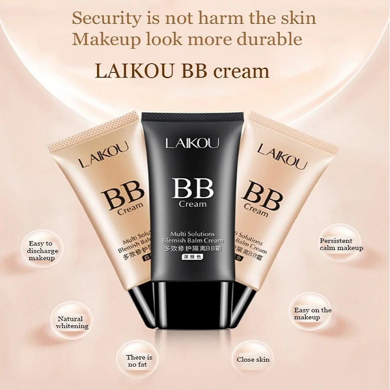 3 Colors BB Cream Cover Cremes Original Whitening Korean Concealer 50ml Isolation Nude Makeup Moisturizing Oil-Control |