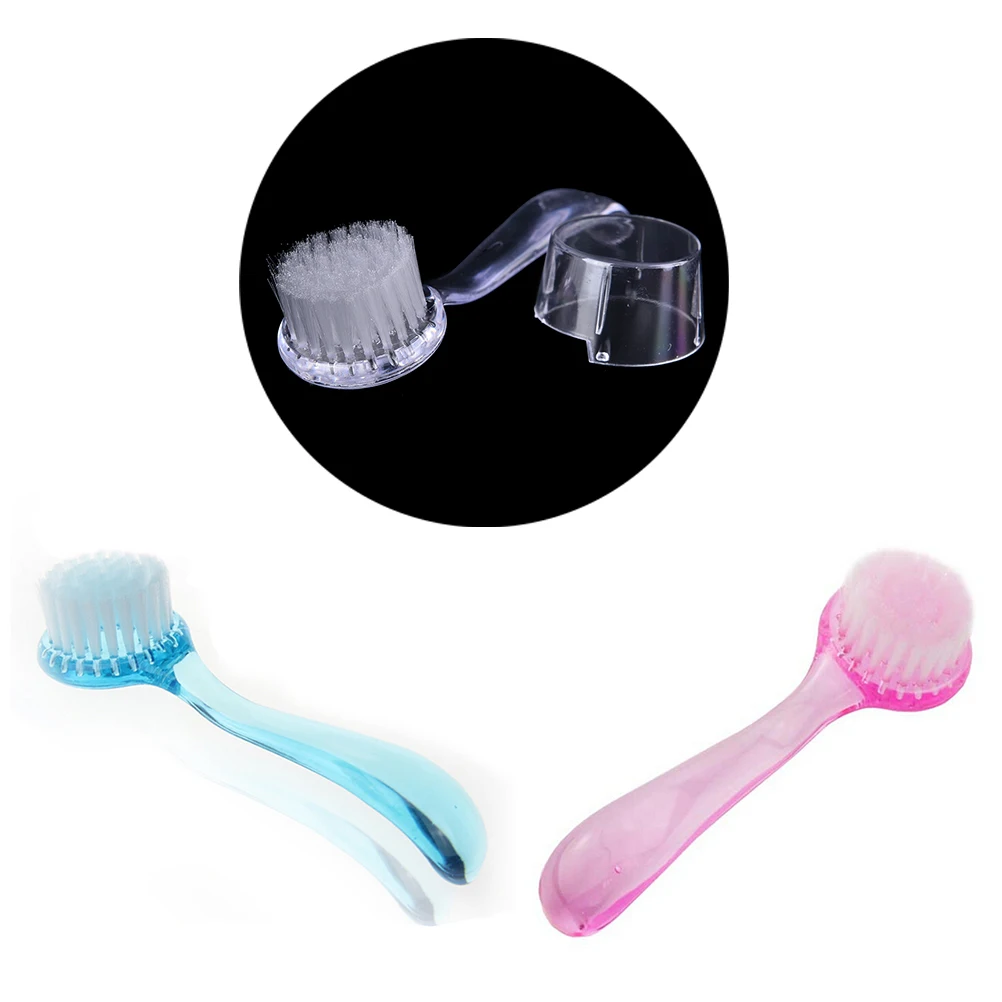 1 шт. круглая головка Профессиональная щетка для очистки ногтей от пыли с