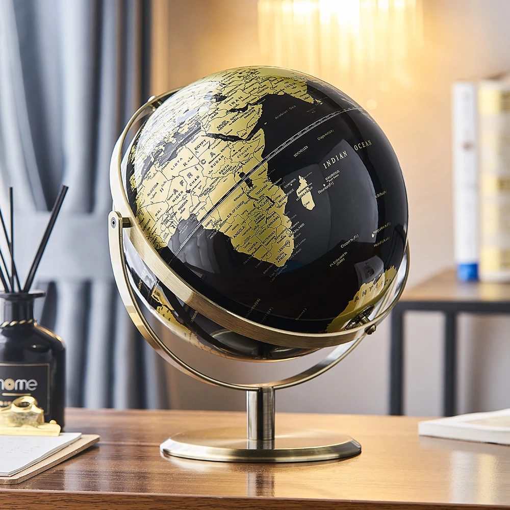 

Globe Sculptures Modern Living Room Decoration World Map Figurines for Interior Study Office Desk Accessories Home Decor Gifts