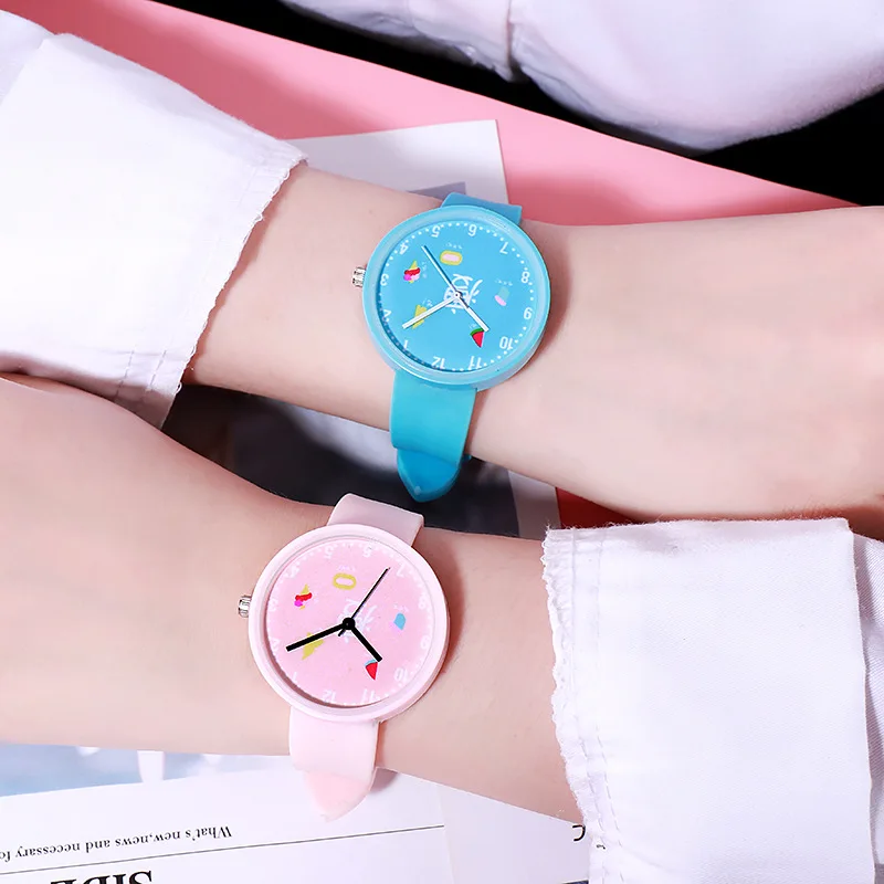 Нейтральные женские часы детские Студенческие хипстер Простой циферблат модные