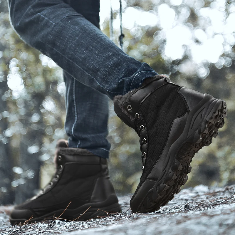 2019 Зимние Модные военные ботинки мужские удобные ботильоны Мужская Рабочая