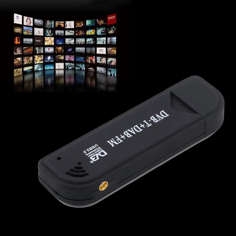 Новый RTL2832U FC0012 DVB T USB цифровой ТВ тюнер приемник поддерживает SDR F.