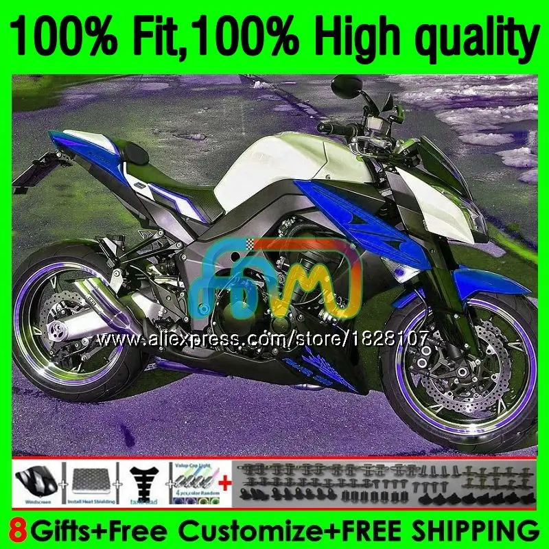 

OEM Injection For KAWASAKI Bodys Z-1000 10 Z1000 10 11 12 13 Body 159BS.AA Z 1000 Z1000 2010 2011 2012 2013 Fairing Blue silver