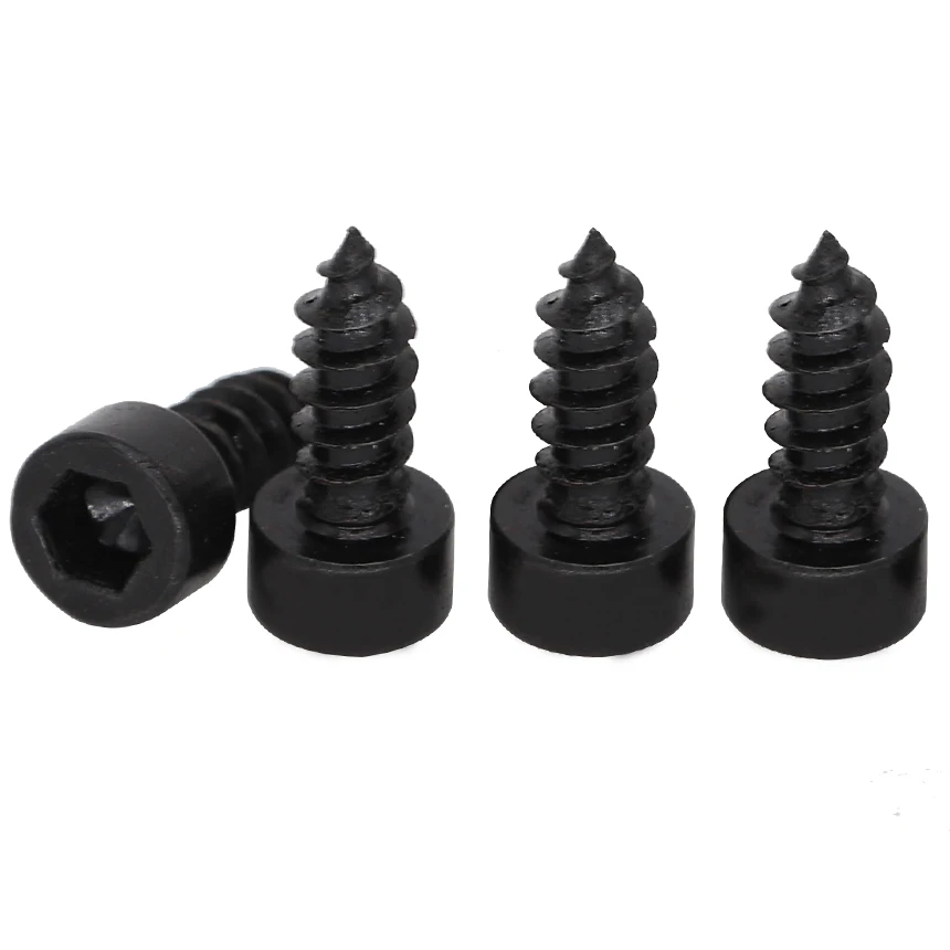 M3.5 M3.5*10/12/16 M3.5x10/12/16 8.8 Grade Black Carbon Steel Audio Model Allen Head Inner Hex Hexagon Socket Self Tapping Screw |