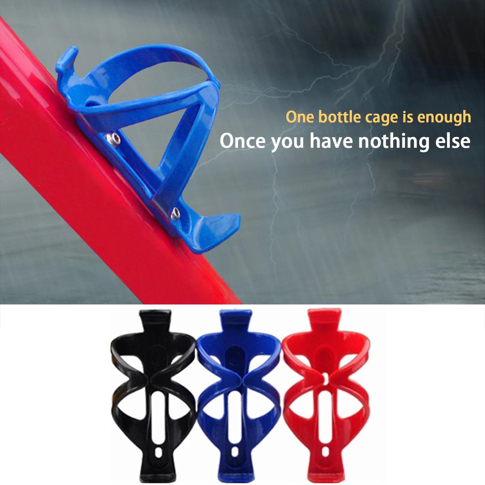 

Bicycle Water Bottle Cage Lightweight Durable Plastic Bottle Rack Holder MTB Bike Road Bike Supplies