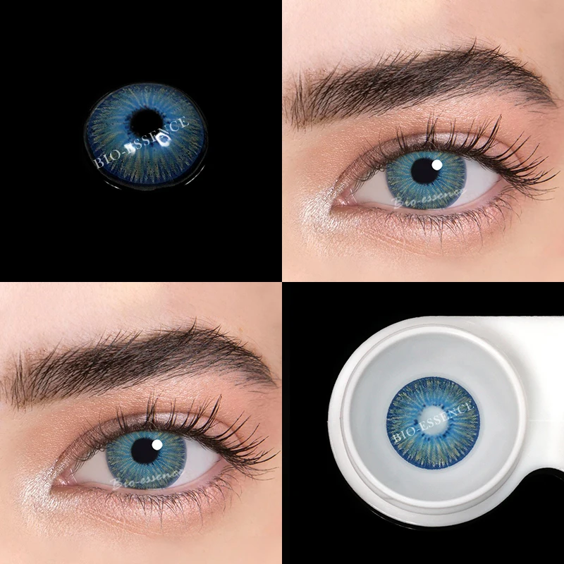 Bio-essence 1 Pair Cosplay Color Contact Lenses for Eyes Anime Accessory Anime Len Jujutsu Kaisen Lenses Gojo Lenses Blue Lenses images - 6