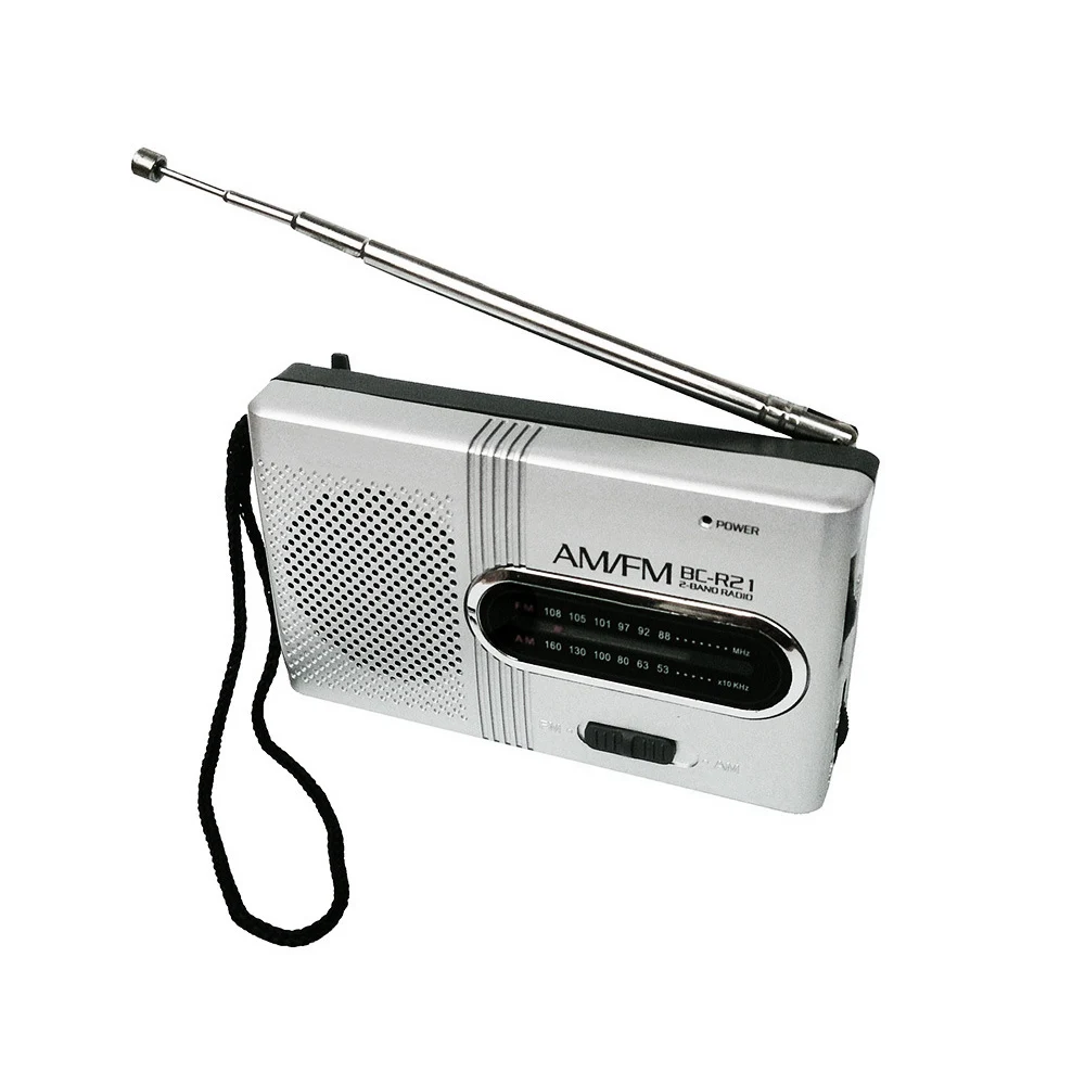 Портативный AM FM-радиоприемник стерео динамик s телескопическая антенна Радио