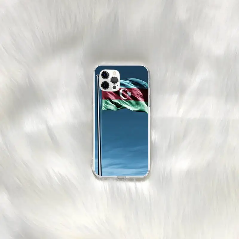 

Azerbaijan buta flag Black Soft Shell Phone Case for iphone 6s 7 8plus xr xs max 11 12 pro max mini funds cover
