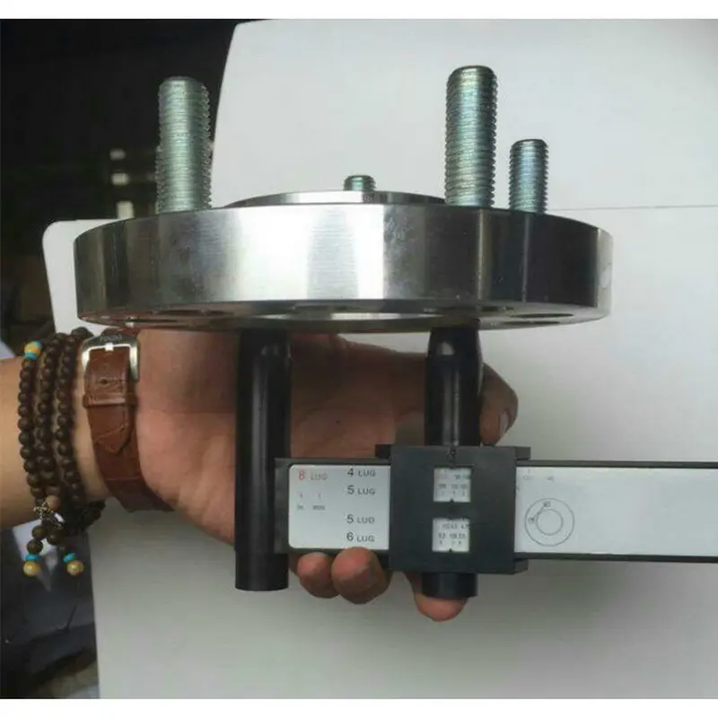 

PCD Calliper 8LUG Holes Hand Tool 4 5 6 8 Holes Hub Hole Distance Measuring Tool Wheel Hub Ruler Lug Calliper Pattern Gauge