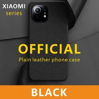 %e3%80%90black%e3%80%91applicable to xiaomi 11 mobile phone case 9 pro10pro plain leather grain shell double color stick leather case