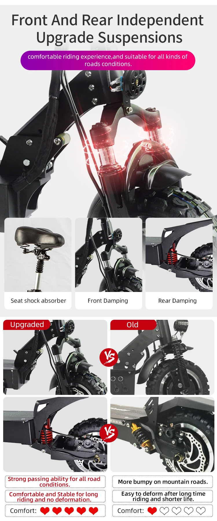 Halo Knight T106, новинка, 11 дюймов, Электрический скутер для взрослых, 60 в, 3200 Вт, складной двухмоторный самокат, мощный E скутер