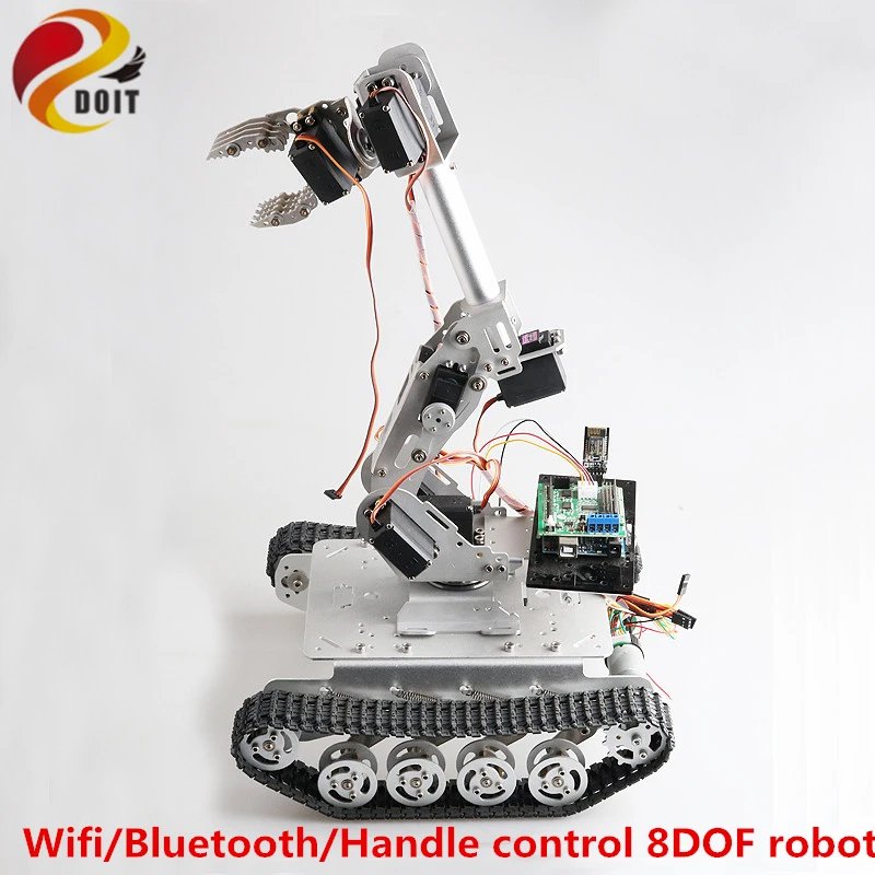 SZDOIT Wi Fi/Bluetooth/ручка Управление 8DOF металлический робот 8 оси Роботизированная рука