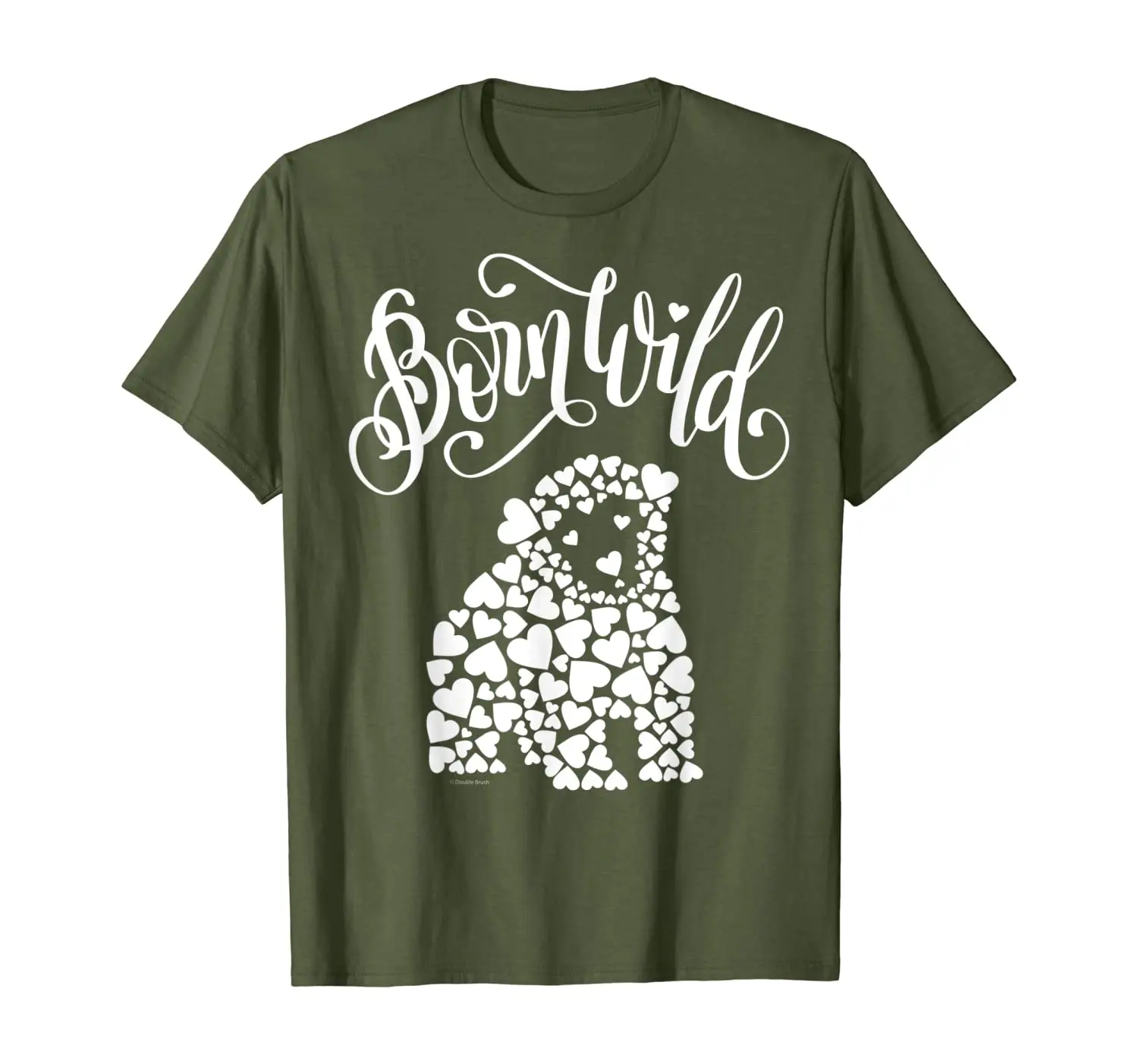

Polar Bear Cute Baby Animal Gift Born Wild Fun Love Hearts T-Shirt