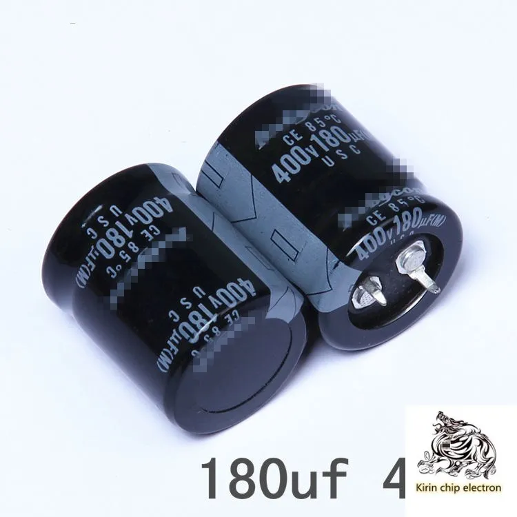 

8pcs / lot 180uf 400V 25 * 30 USC high voltage electrolytic capacitor volume: 25X30MM