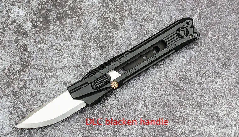 DLC blacken NAITHAWK MT1 TC21 нож из титанового сплава с одной твердой ручкой 9Cr18MoV лезвие для резки бумаги нож для повседневного использования - Цвет: DLC blacken