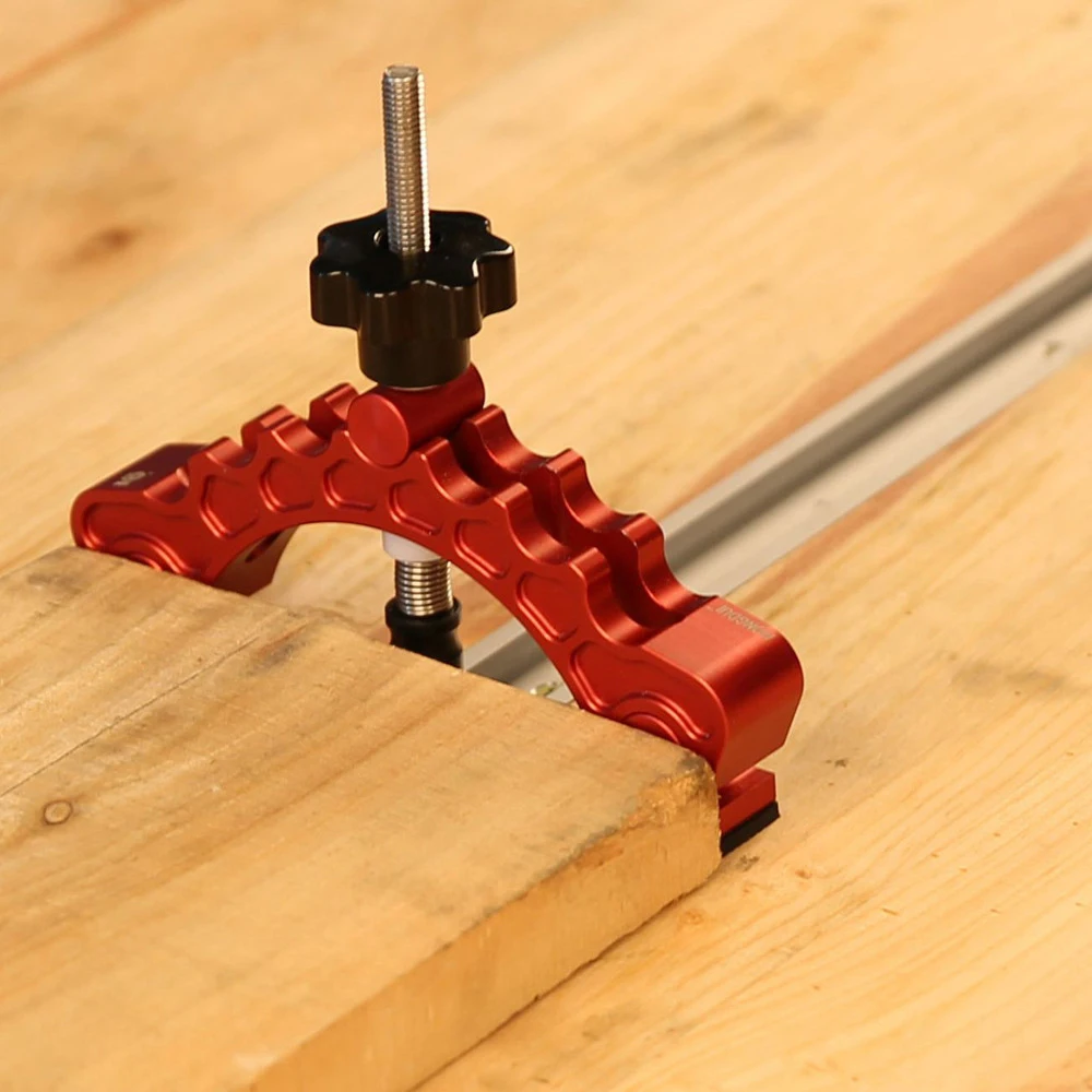

KKmoon T-Track Hold Down Clamp Horizontal Toggle Clamp T-Slot Clamp Woodworking Tools for Workbench CNC Router Miter Saw Table