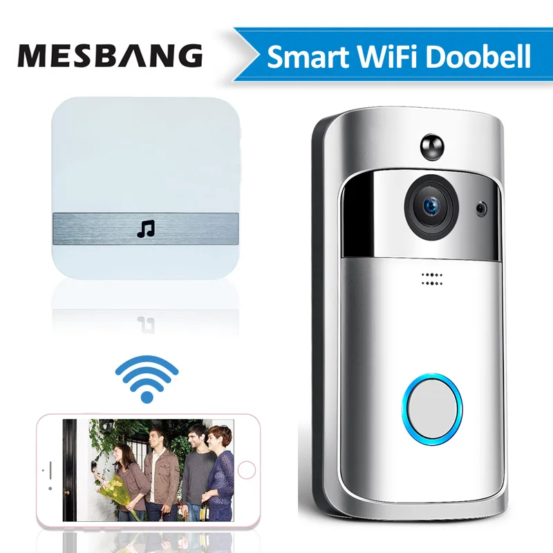 Option 2 Батарея питания wifi видео дверной звонок Камера дверь видео домофон телефон камера беспроводной дверной звонок видео дверной телефон камера домофона - Цвет: Option 2