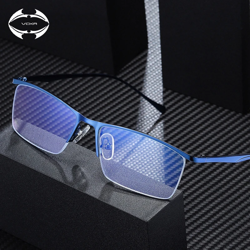 Мужские компьютерные очки VCKA с защитой от сисветильник квадратные оптические