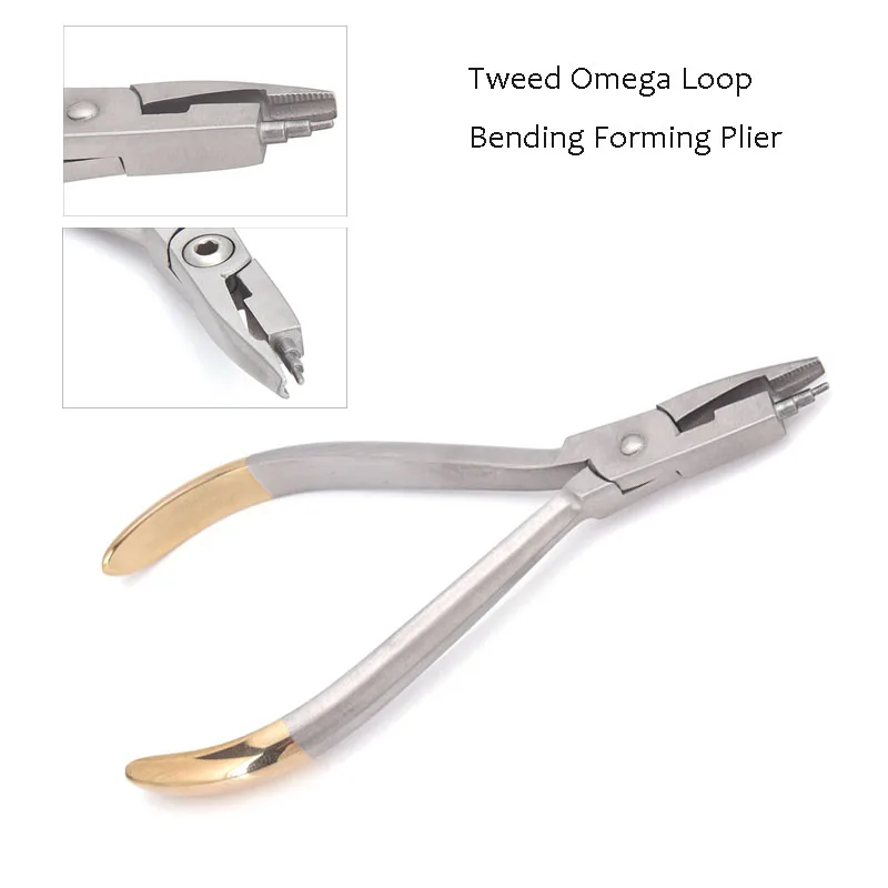 

Dental Orthodontic Tweed Omega Loop Bending Forming Plier, Stainless Steel Wire Bend Form Plier Dental Lab Dentist Tool