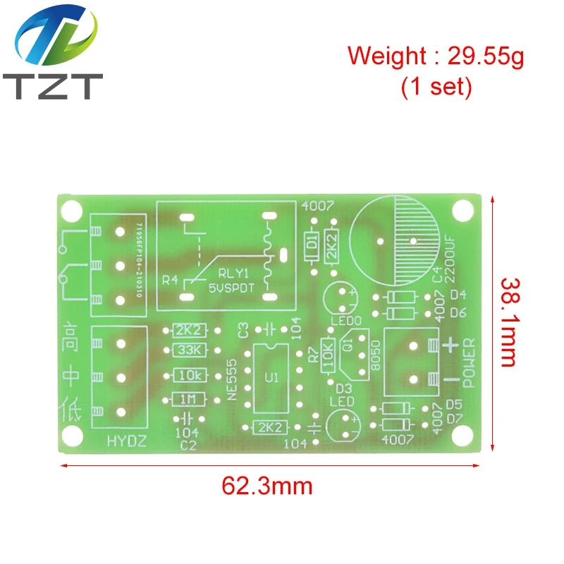 Контроллер уровня воды NE555 с датчиком, автоматический насосный модуль для самостоятельной сборки, обучение принципам электроники для студентов.