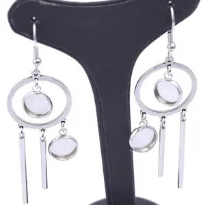 Заготовки для сережек Onwear, Круглые, 10 мм, для изготовления ювелирных изделий, 6 шт.