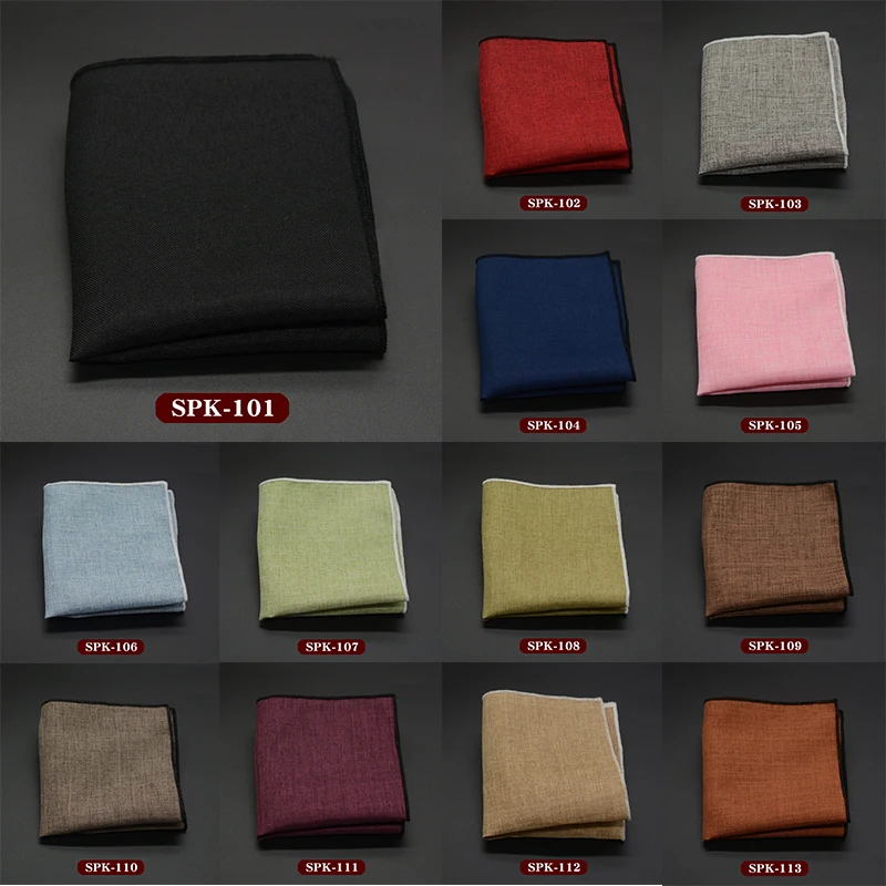 

Men's Handkerchief High Quality Male Pocket Towels Wedding Accessories Hand Classic Cotton Pocket Square
