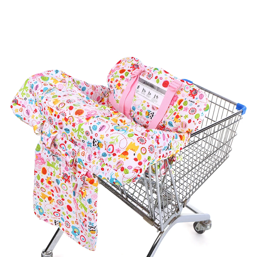 Новое мультяшное покрывало для магазиннной тележки с Регулируемый ремень