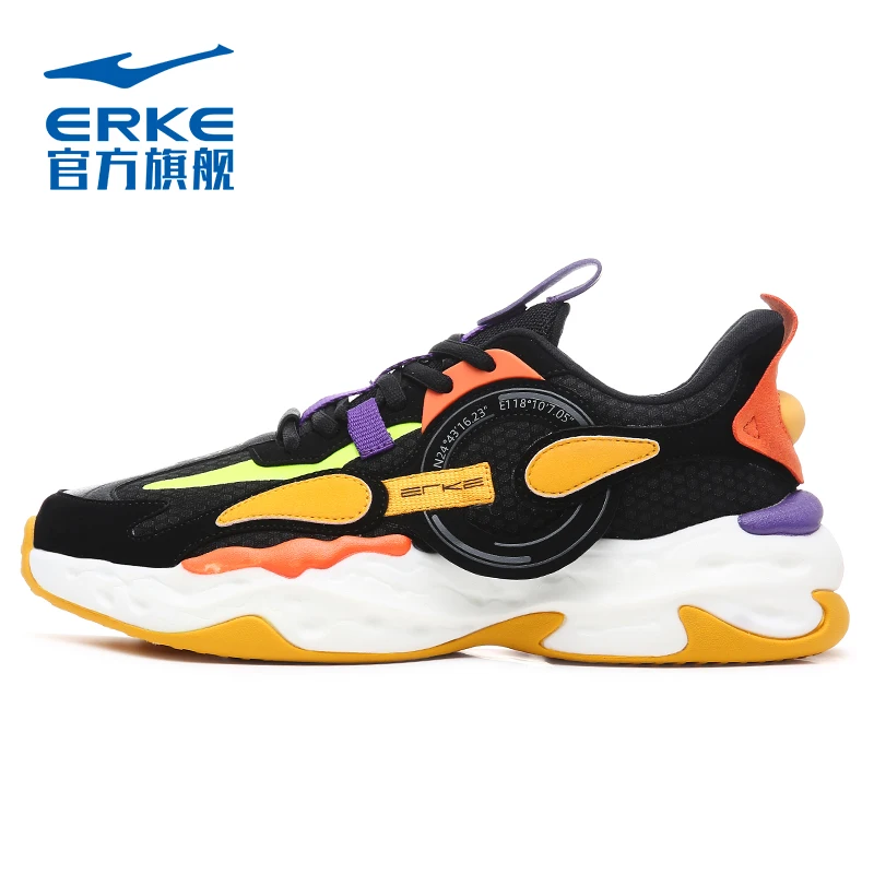 

Erke running shoes men's new autumn / winter 2020 men's shoes retro new wear resistant running shoes