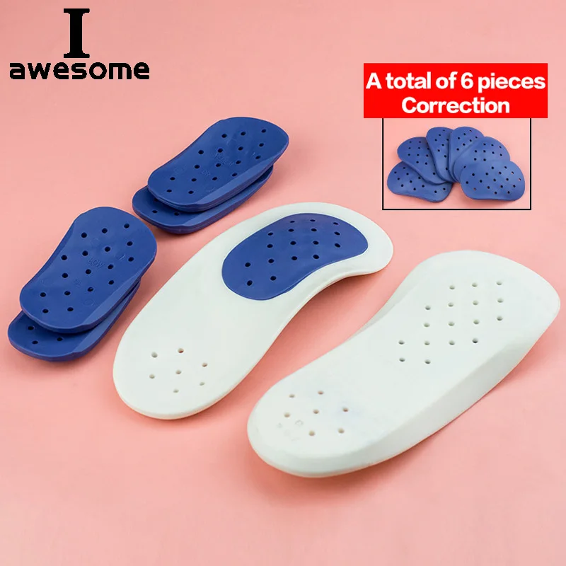 Half arch support orthopedic Insole Flat Foot correct 3/4 length orthotic Insoles insert shoe pad For Children Kids men women