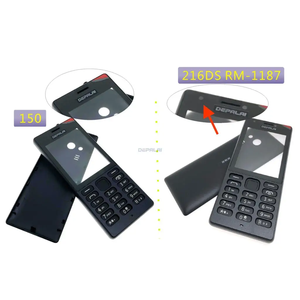 Новый высококачественный корпус для Nokia 150 216 DS RM-1187 чехол клавиатуры - купить по