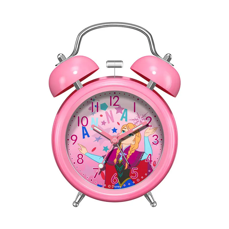 

alarm clock Disney co-branded small alarm clock mute cartoon cute bedside clock for students and children