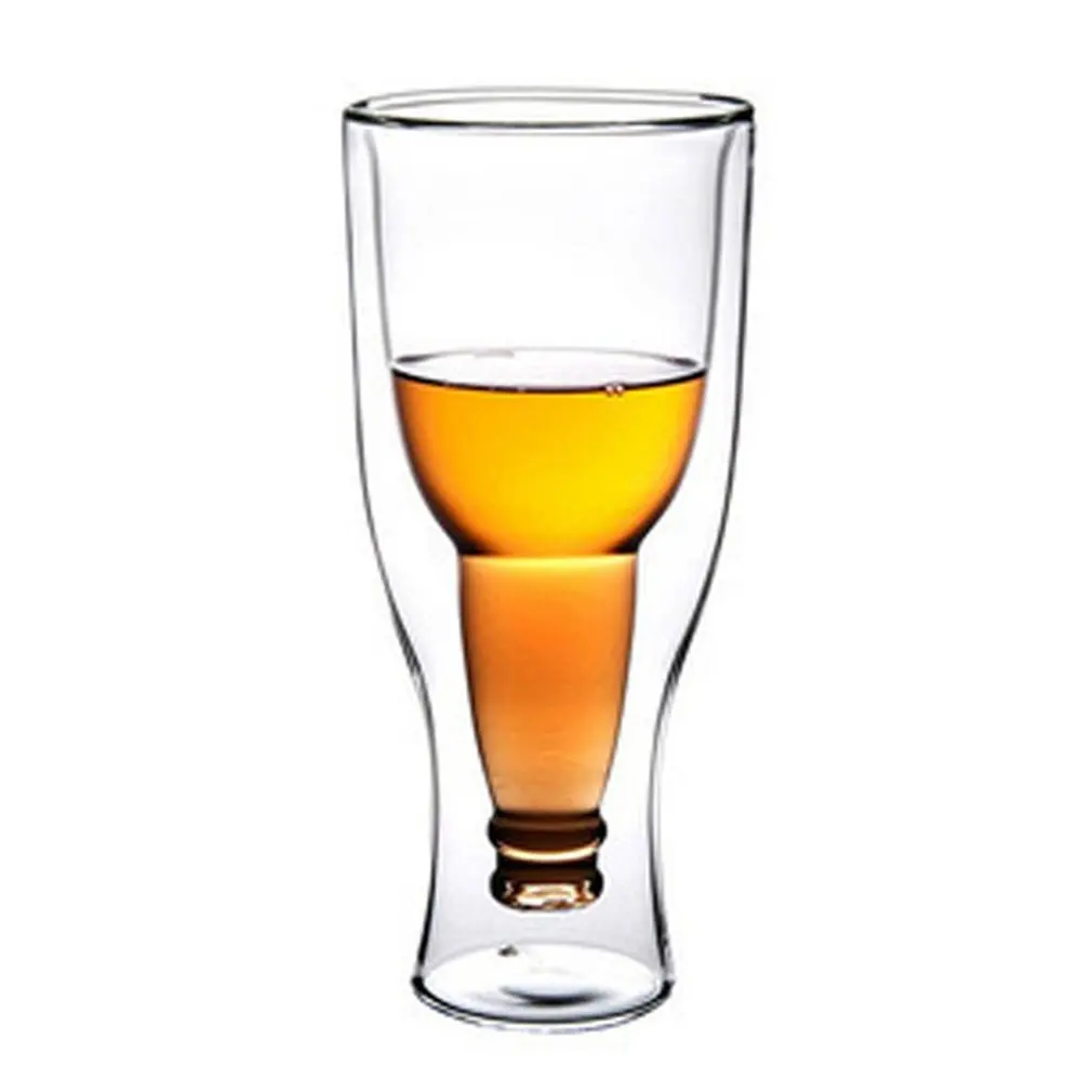 Креативная переворачивающаяся пивная чашка бокал для вина сока питьевой воды