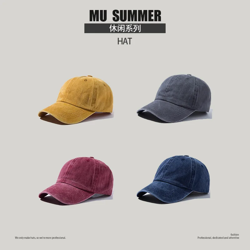 

Повседневная универсальная бейсбольная кепка в Корейском стиле, джинсовая кепка с потертостями, уличная модная осенне-зимняя Кепка, детские бейсболки с изогнутыми краями