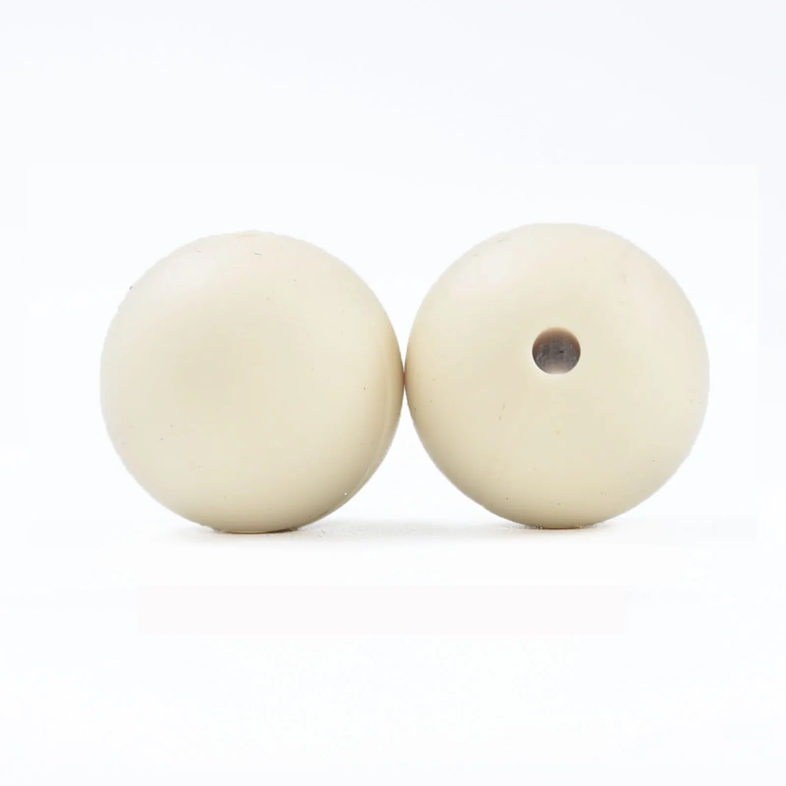 Teeny Teeth 10 шт Навахо белый 14-17 мм шестиугольник Силиконовые бусы для прорезывания