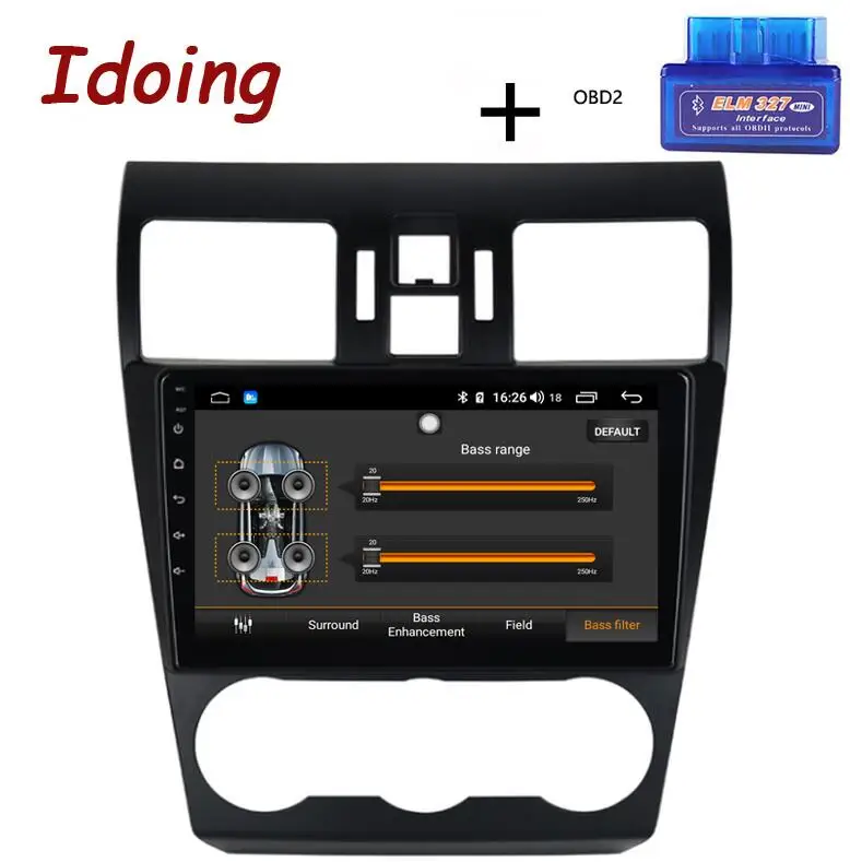 Standard with OBD Idoing " Автомобильный Android8.1 радио Vedio gps мультимедийный плеер для Subaru WRX 2013- 4G+ 64G Восьмиядерный навигатор DSP no 2 din dvd - Цвет: Standard with OBD