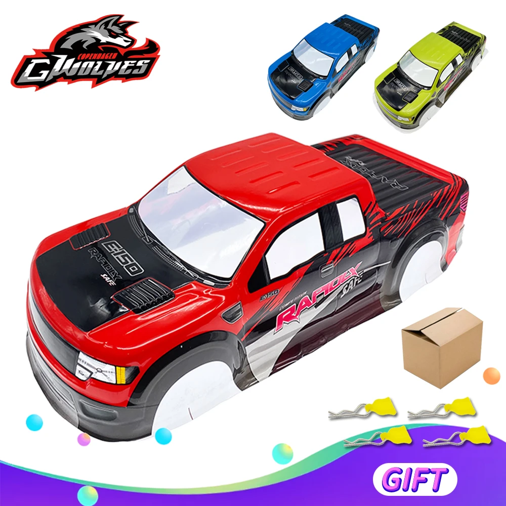 1/10 RC shell F150 RAPTOR PVC body Blue/Green 190 мм для Trucks Monster Truck|Детали и аксессуары| |