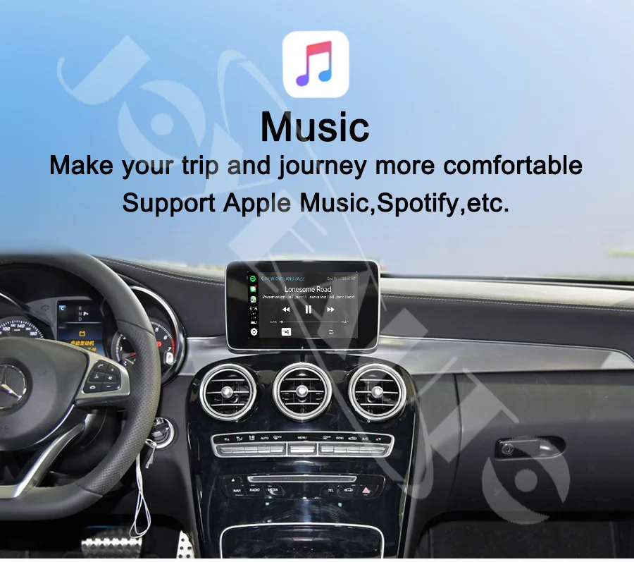 Joyeauto беспроводной Apple Carplay автомобильный игровой Android авто зеркало модифицированное для Mercedes A B C E G CLA gla GLC S Class 15-19 NTG5 W205