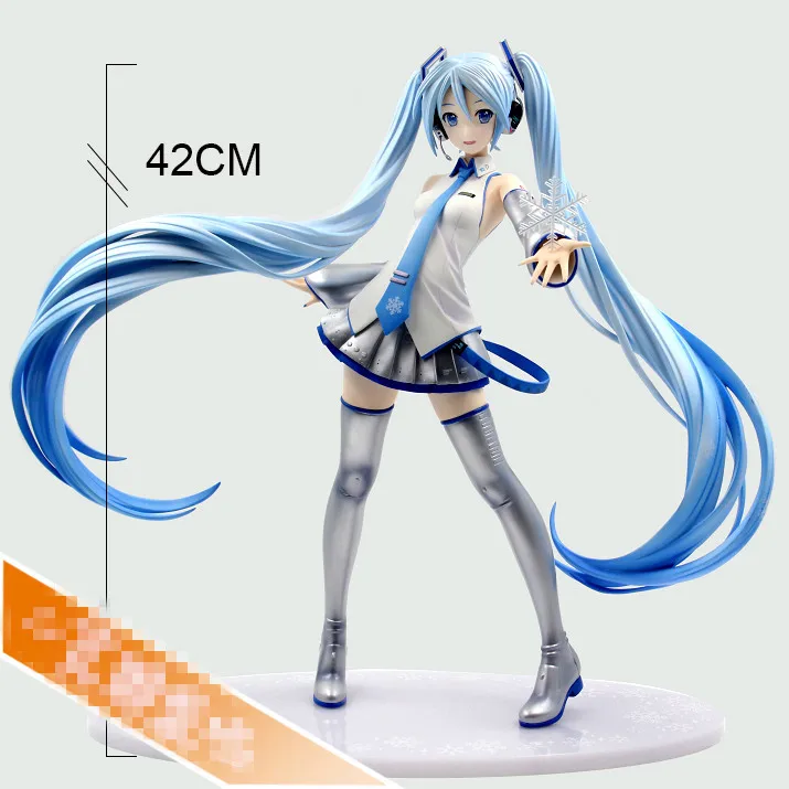 Японское аниме в коробке Snow Hatsune Miku Vocaloid 3 Ver. 42 см фигурка модель 1:4 кукла| |