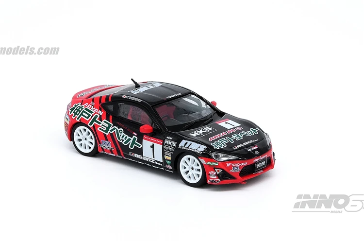 1:64 INNO INNO64 Toyota GT86 #1 ADVAN GAZZO Racing 86 /BRZ Race 2016 литая модель автомобиля|Наземный