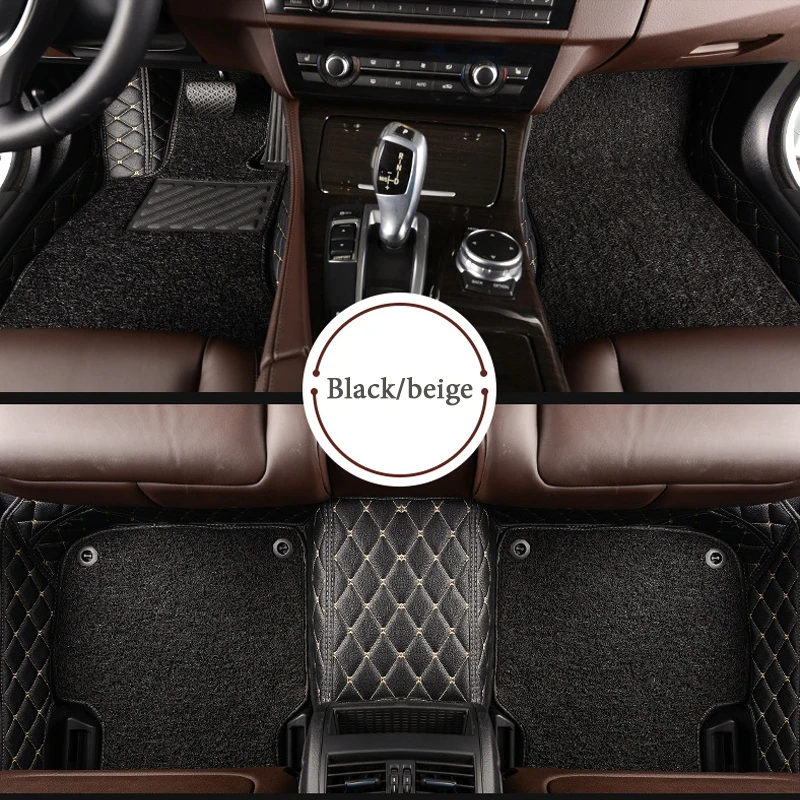 

Custom Car Floor Mats For DS5 ds 5ls DS 6 DS7 High Quality Waterproof Leather Floor Mats Car-styling Interior Car Carpet Mat