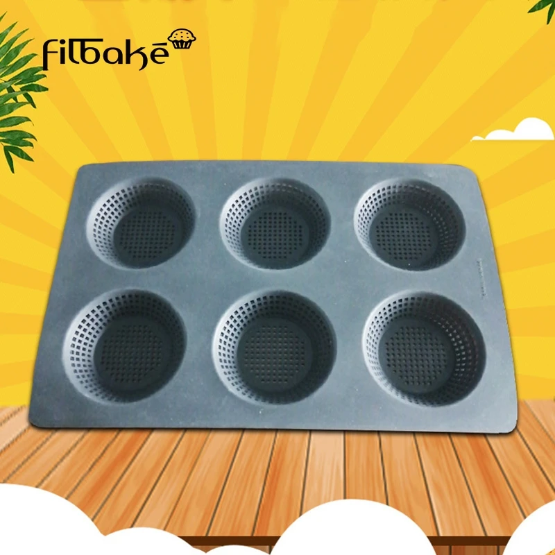 FILBAKE, 6 полости, силиконовые формы для выпечки бургеров, хлеба, для украшения торта, желе, форма для печенья, коврик для выпечки, противень, форма для выпечки
