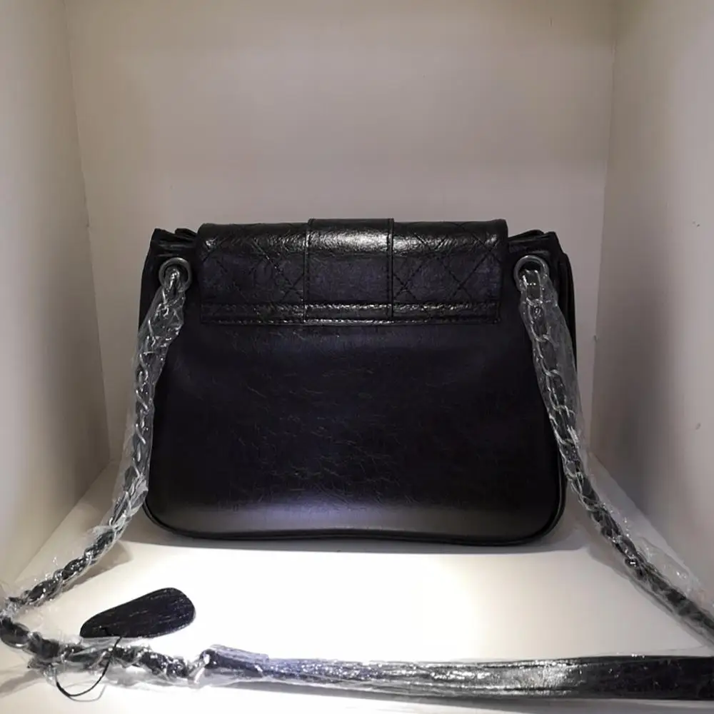 

free shipping 2020 the new style fashion and simple genuine cow leather women one shoulder bag crossbody bag 26cm cover
